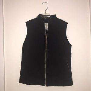 Ann Taylor Loft XS polyester black vest